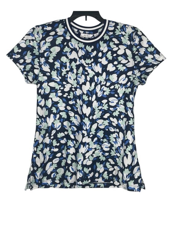 Lady Hagen Tops - Lady Hagen Womens Shirt Size XS Floral Crew Neck UPF 25+ Moisture Wicking NWT